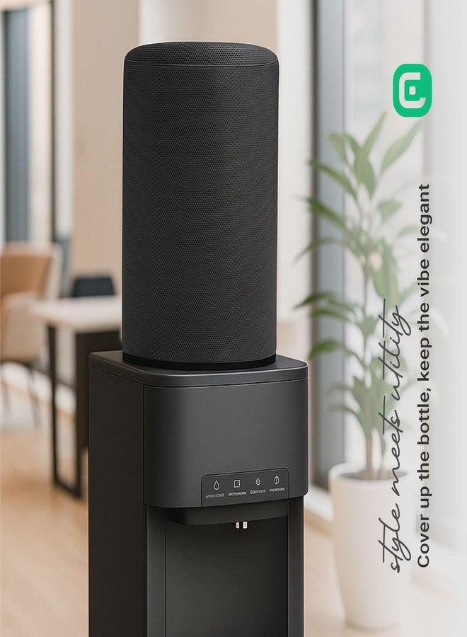 CRASOME Water Dispenser for 20 ltr / Litre Bottle Jar Cover (Black Pack of 2) - Image 5